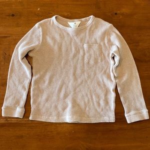H&M kids size 10 waffle cotton long sleeve shirt, washed but never worn